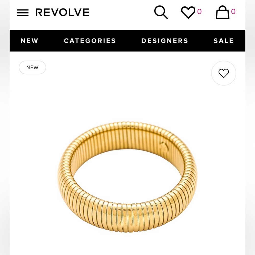 Revolve Bangle in Gold
